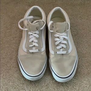 Cream Lace up Vans